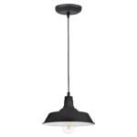 LIGHT FIXTURE MATTE BLACK FINISH SYLVANIA