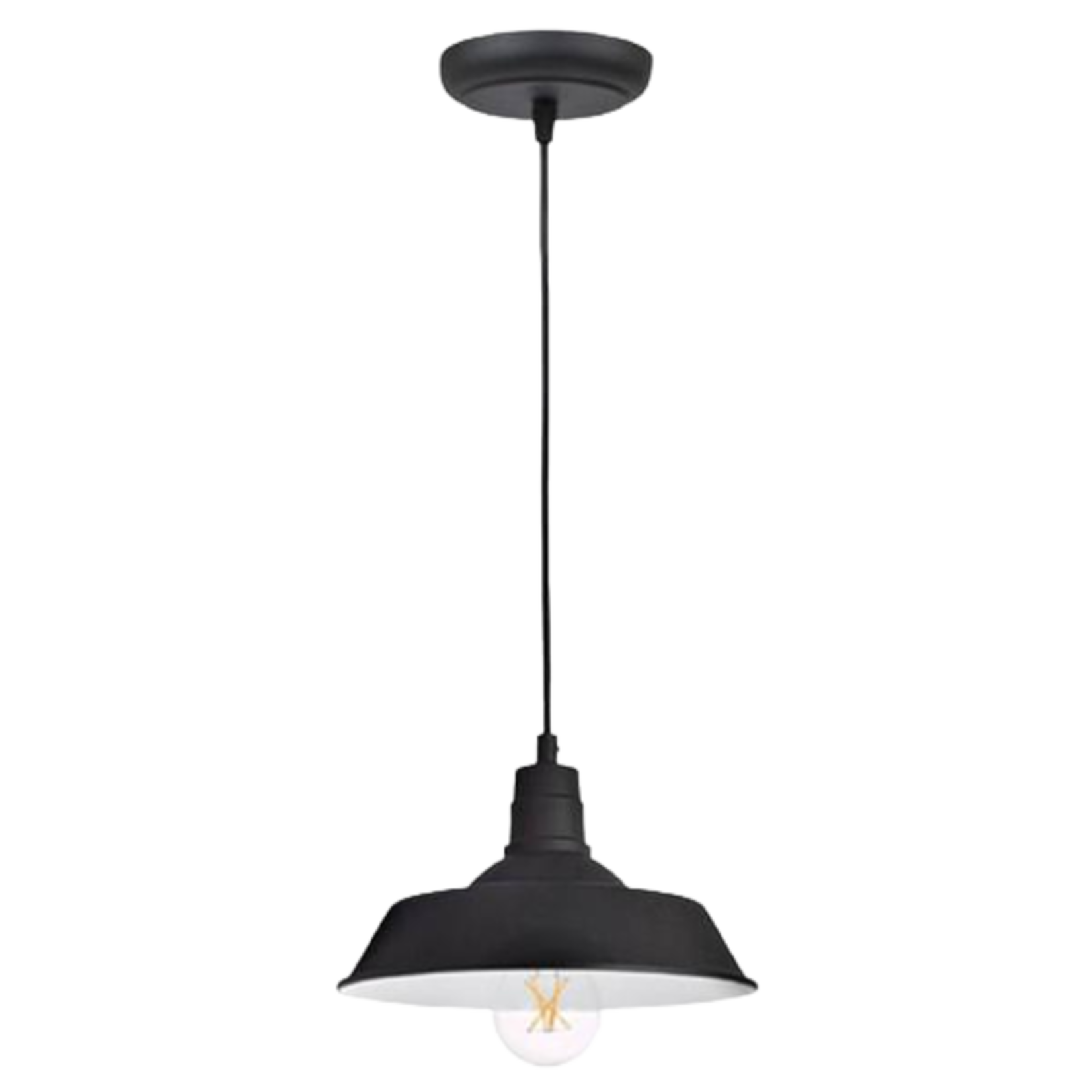 LIGHT FIXTURE MATTE BLACK FINISH SYLVANIA