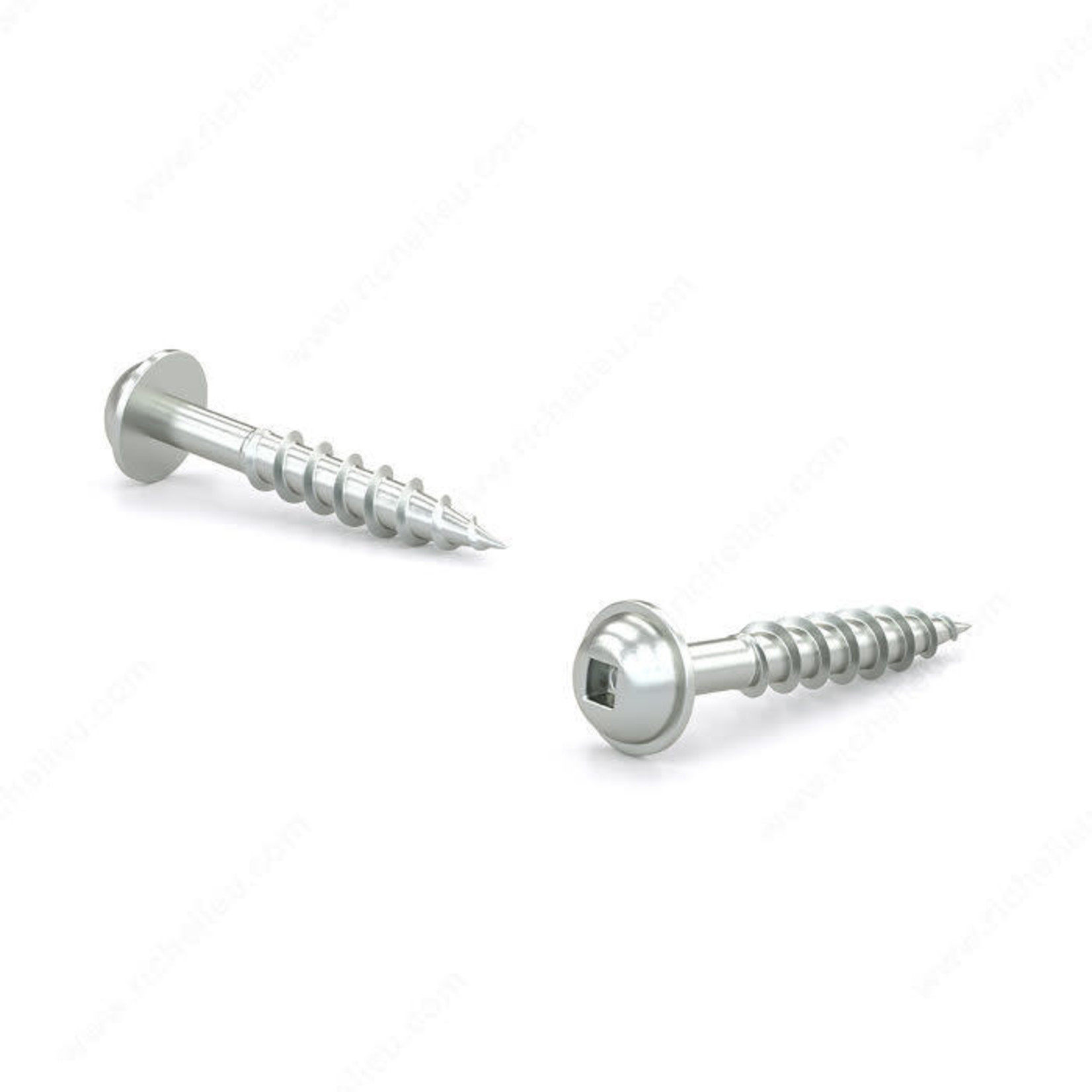 RELIABLE WOOD SCREW, PAN WASHER, COURSE THREAD, #8 1-1/2IN, 100PK