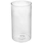 BOROSIL GLASS CYLINDER VASE 3.75x7IN