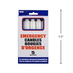 EMERGENCY CANDLE SET, 6.5'' - 5 PCS