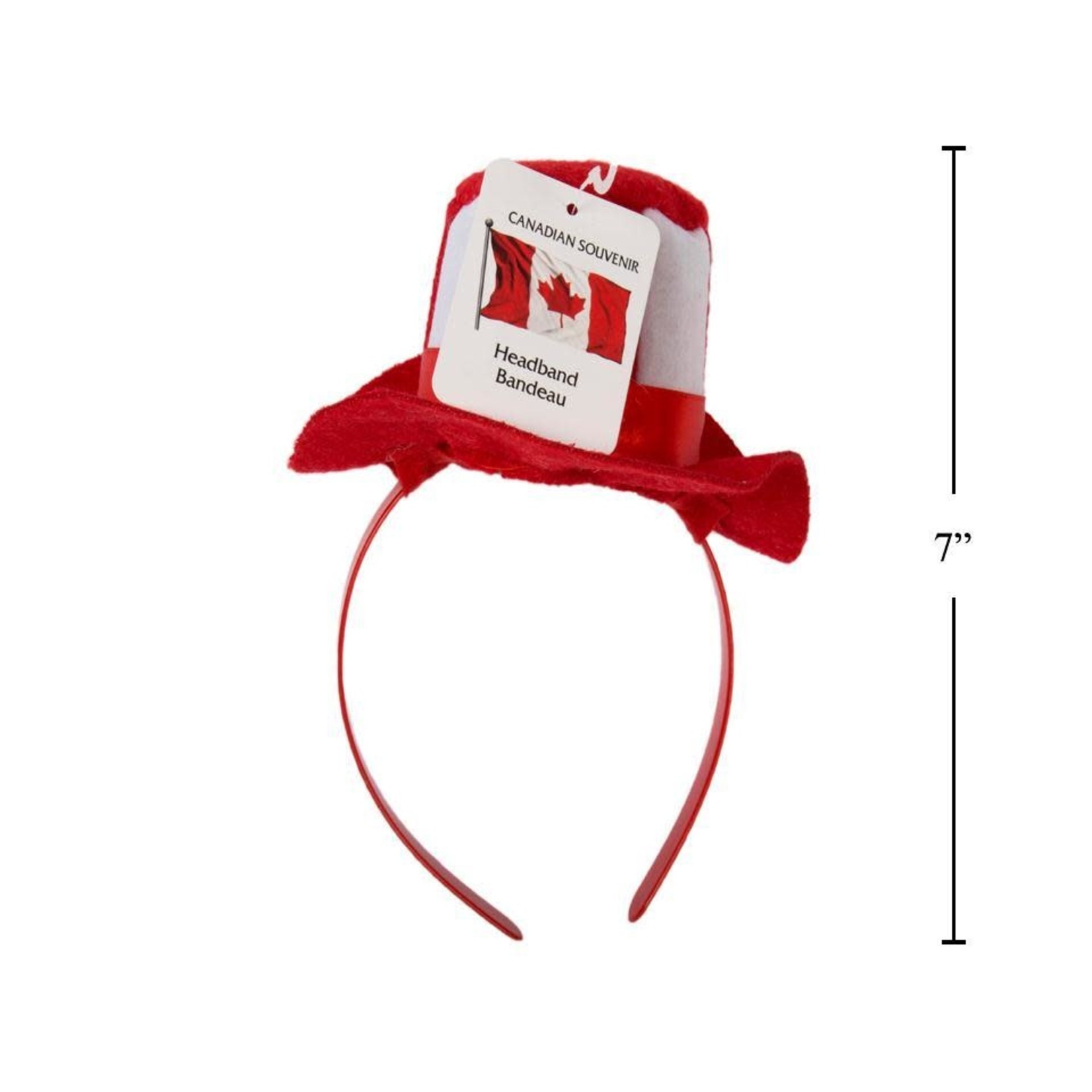 CANADA HEADBAND WITH MAPLE LEAF TOP HAT