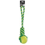 ANIMOOS* ROPE DOG TOY WITH TENNIS BALL