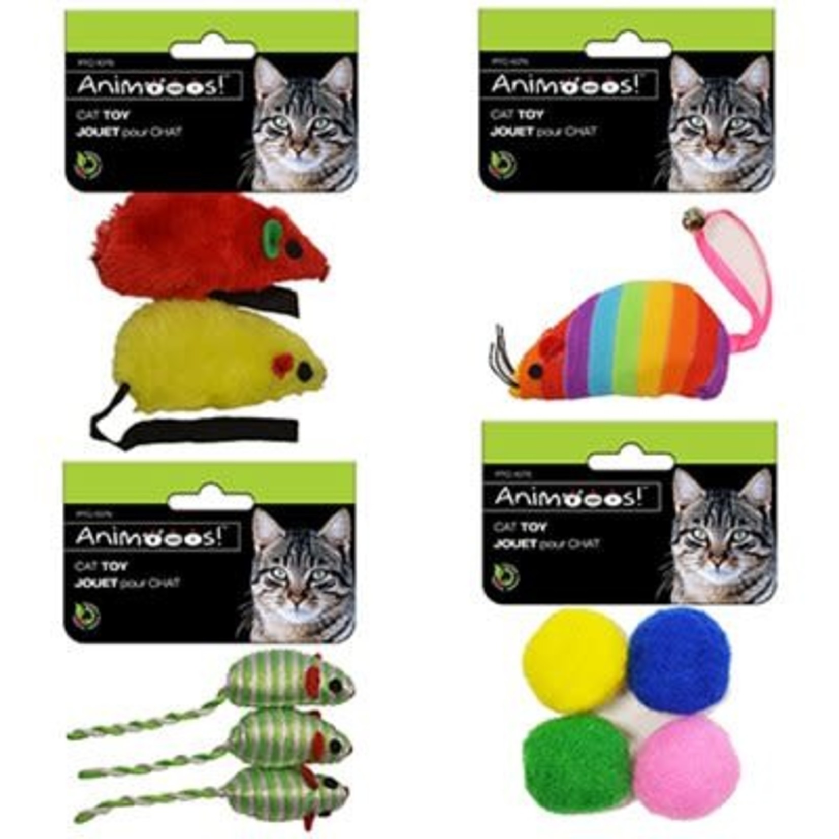 CAT TOYS - 4 ASSORTED