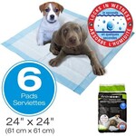 PUPPY TRAINING PADS W/ATTRACTTANT 6PK