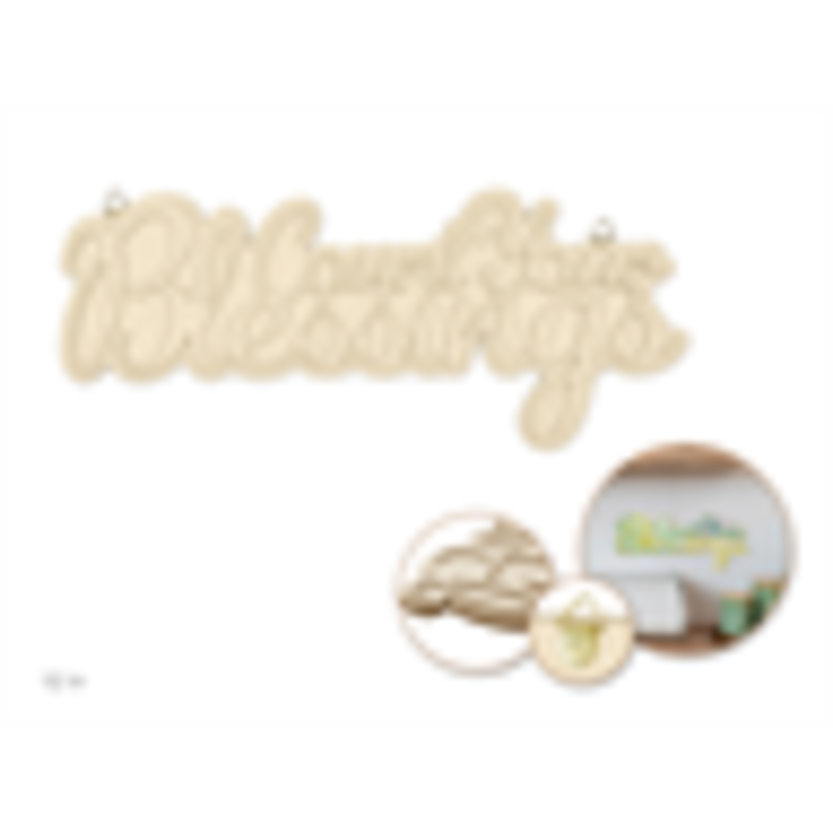 WOOD DECOR WORD PLAQUE 3D - COUNT YOUR BLESSINGS