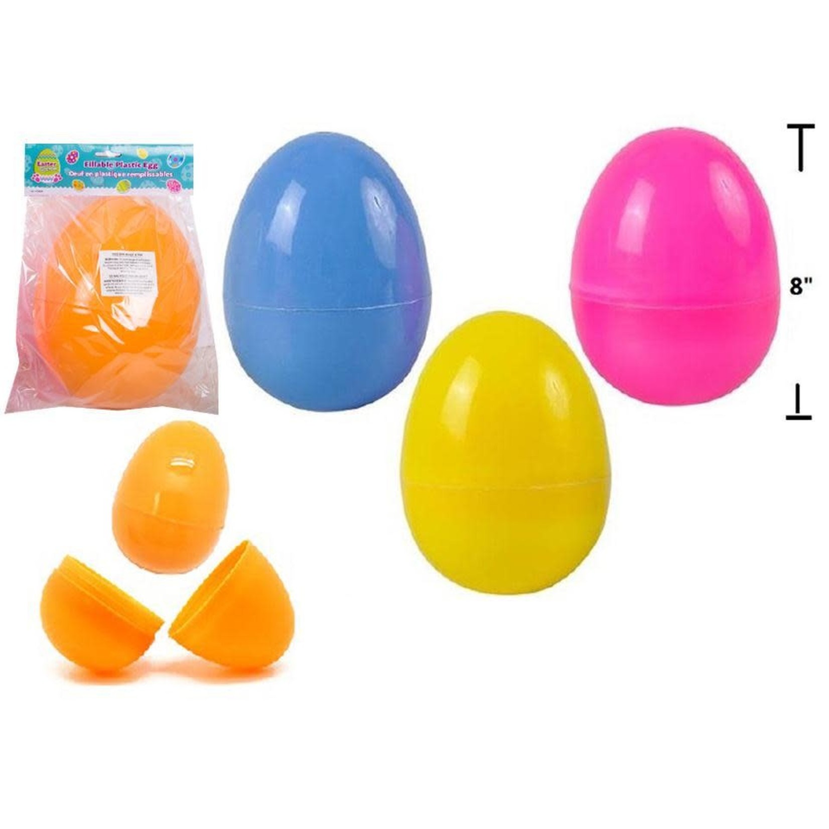 EASTER PLASTIC JUMBO EGGS