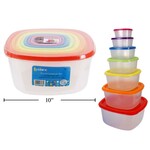 FOOD CONTAINER SET, 7PC DISC