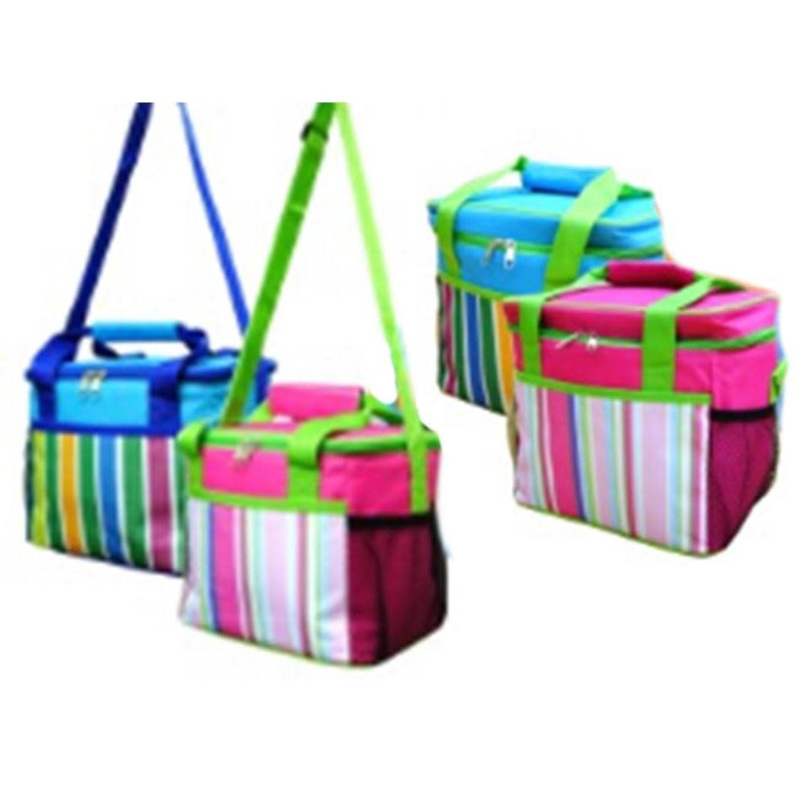 STRIPED INSULATED PICNIC COOLER BAG
