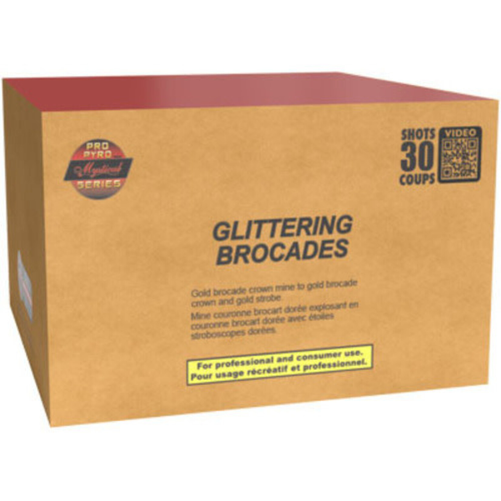 PRO PYRO SERIES GLITTERING BROCADES 30 SHOTS