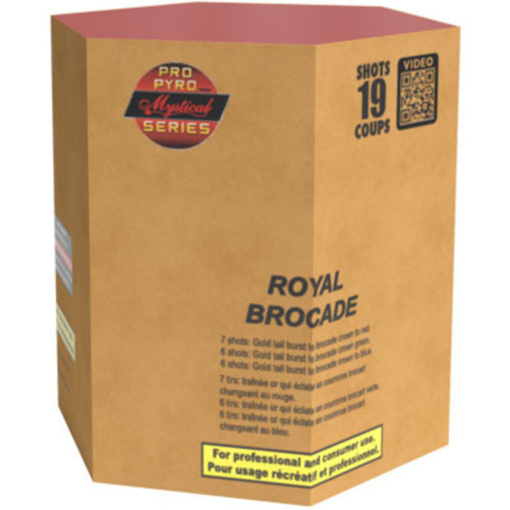 PRO PYRO SERIES ROYAL BROCADE 19 SHOTS