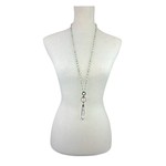 Round & Long Chandelier Crystal Pendant Necklace