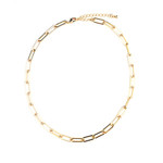 Gold Paperclip Chain Necklace 1pc/$10ea *3pcs/$7.50ea *6pcs/$5ea