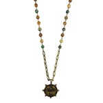 Cross Medallion Long Necklace