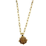Gold Coin Pendant Necklace 3pcs/$2ea