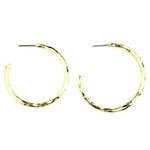 Gold Open Hoop Earrings 1pc/$7ea *3pcs/$5.25ea *6pcs/$3.50ea