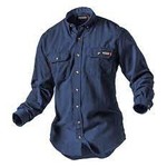 Tecgen Tecgen 11602 5.5oz Dress Uniform Shirt- Navy