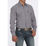 Cinch Cinch MTW1301058 Men's L/S Plaid Modern Fit Blue