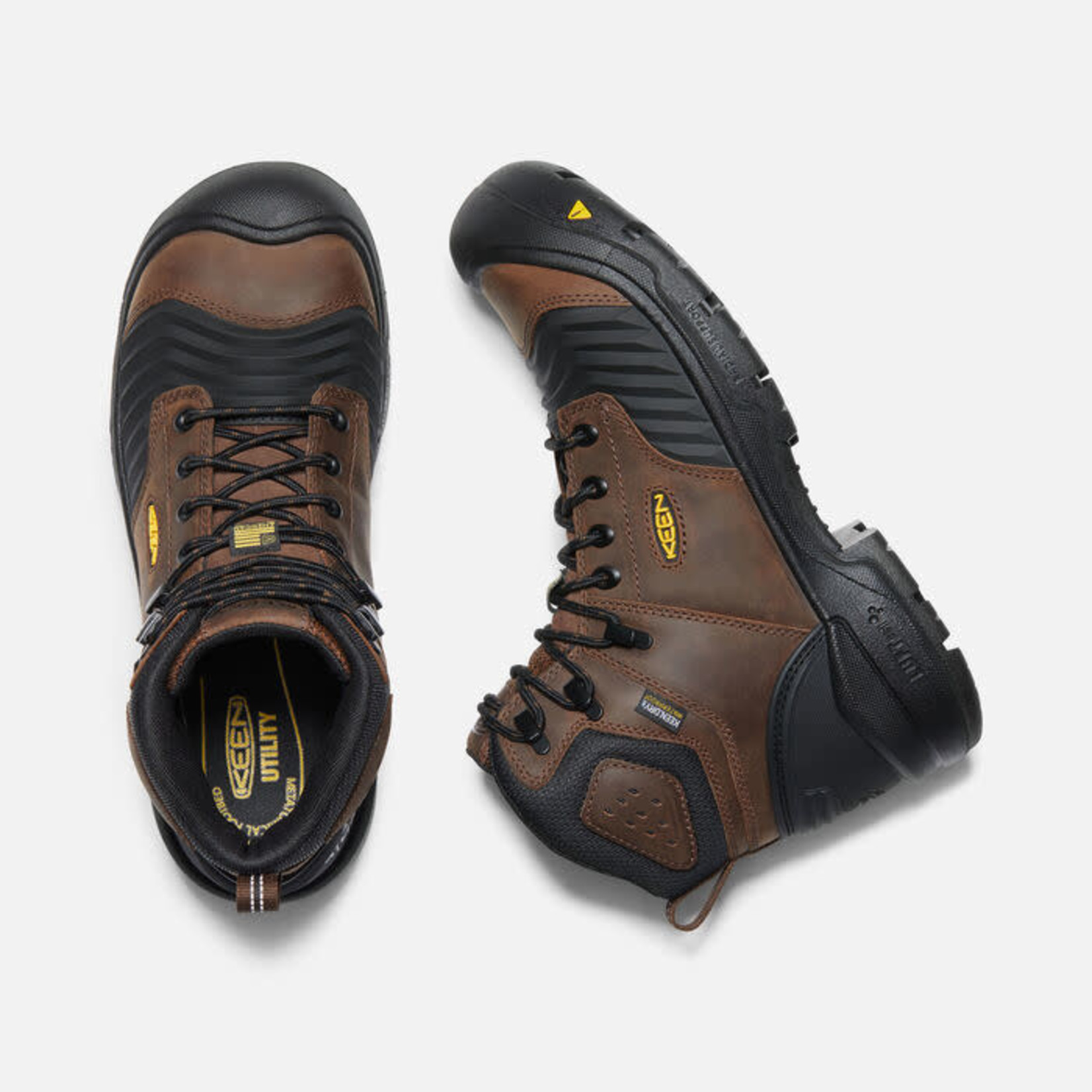 Keen Keen 1023386 Men's Portland 6" Waterproof Boot Carbon-Fiber Toe Black/ Earth