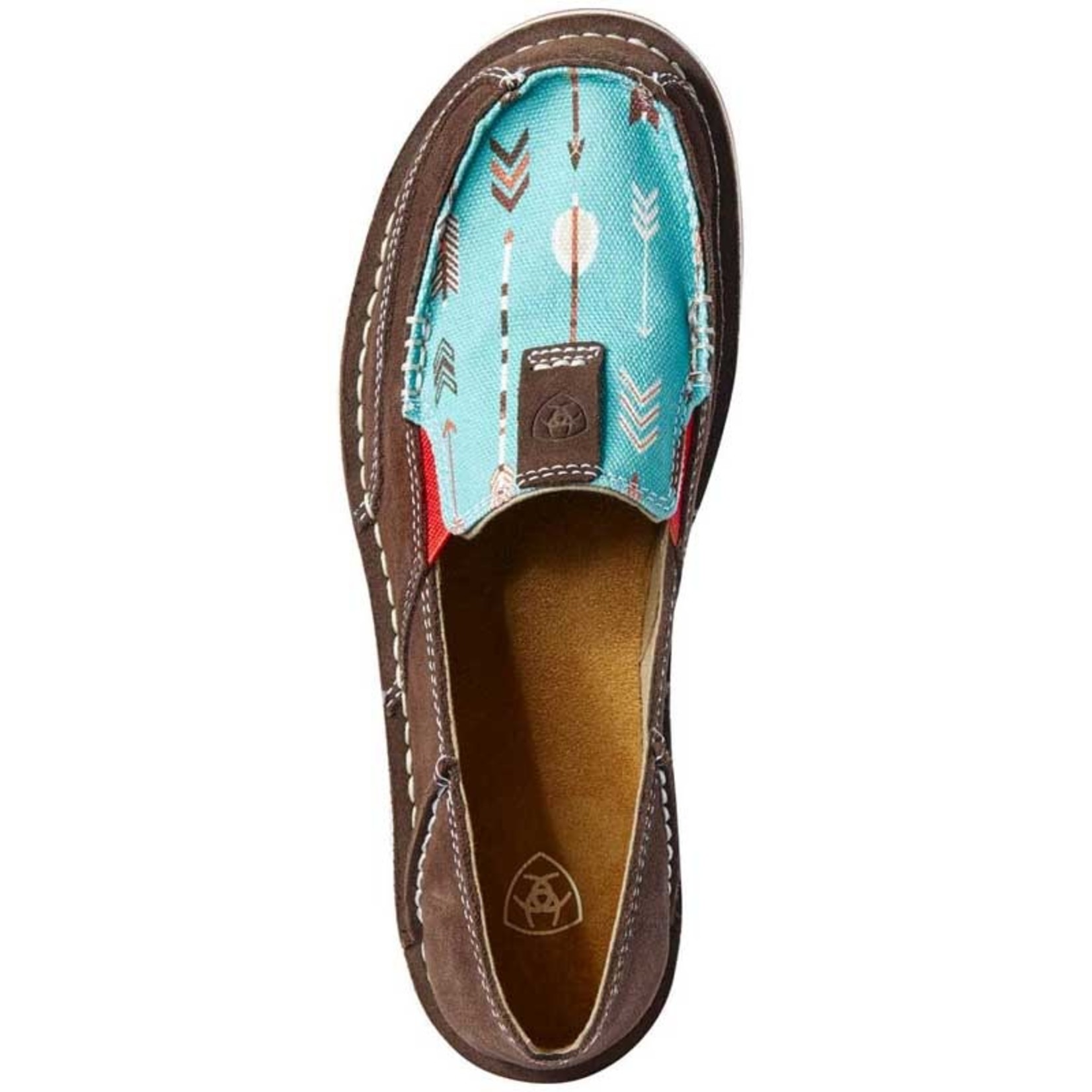 Ariat Ariat 10031605 Women's Cruiser Chocolate Suede/ Turquoise Arrows