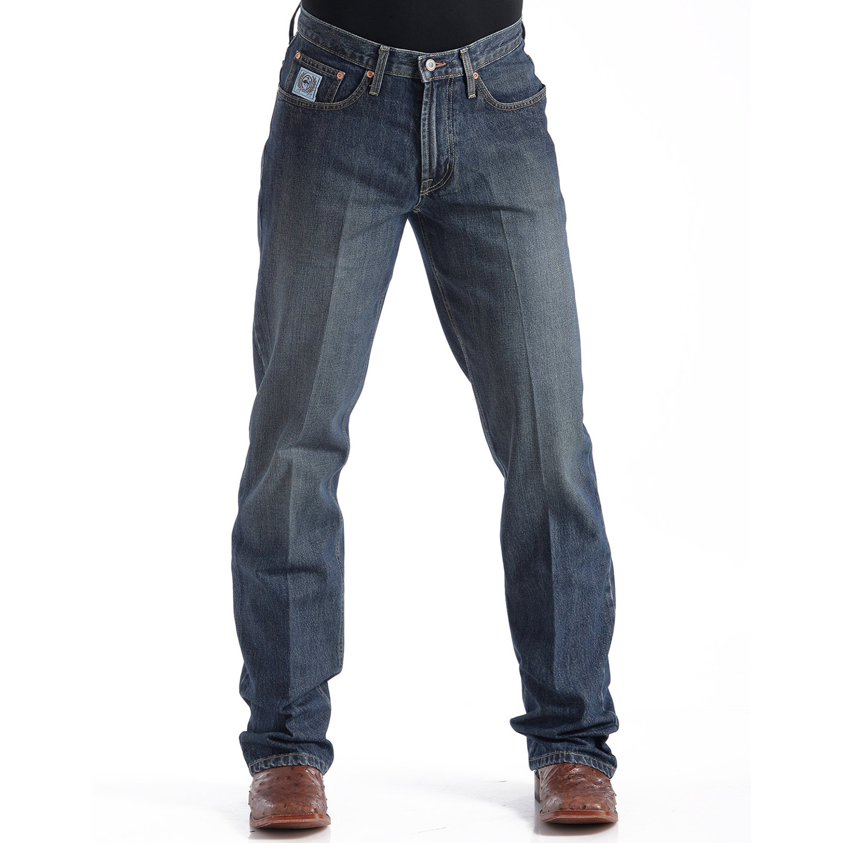 Cinch Cinch MB92834013 Cinch Men's White Label Dark Wash Relaxed Fit Straight Leg Jean