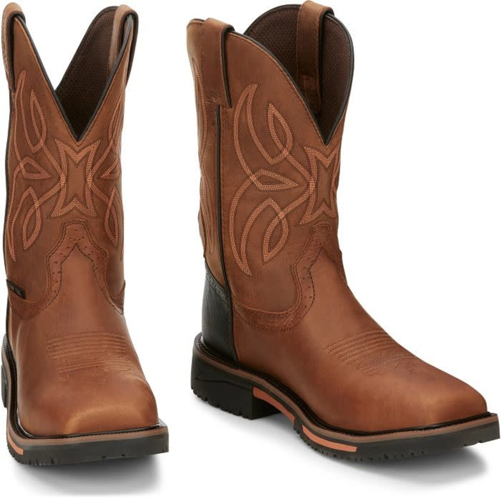 Justin Justin SE4215 Men's  Dallen Brown Cowhide 11"  Waterproof Nano Toe