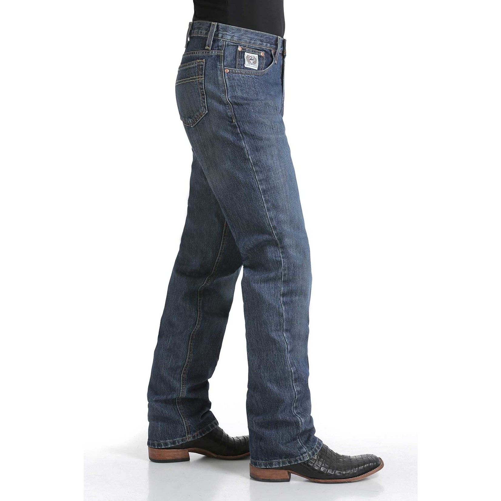 Cinch Cinch MB92834013 Cinch Men's White Label Dark Wash Relaxed Fit Straight Leg Jean