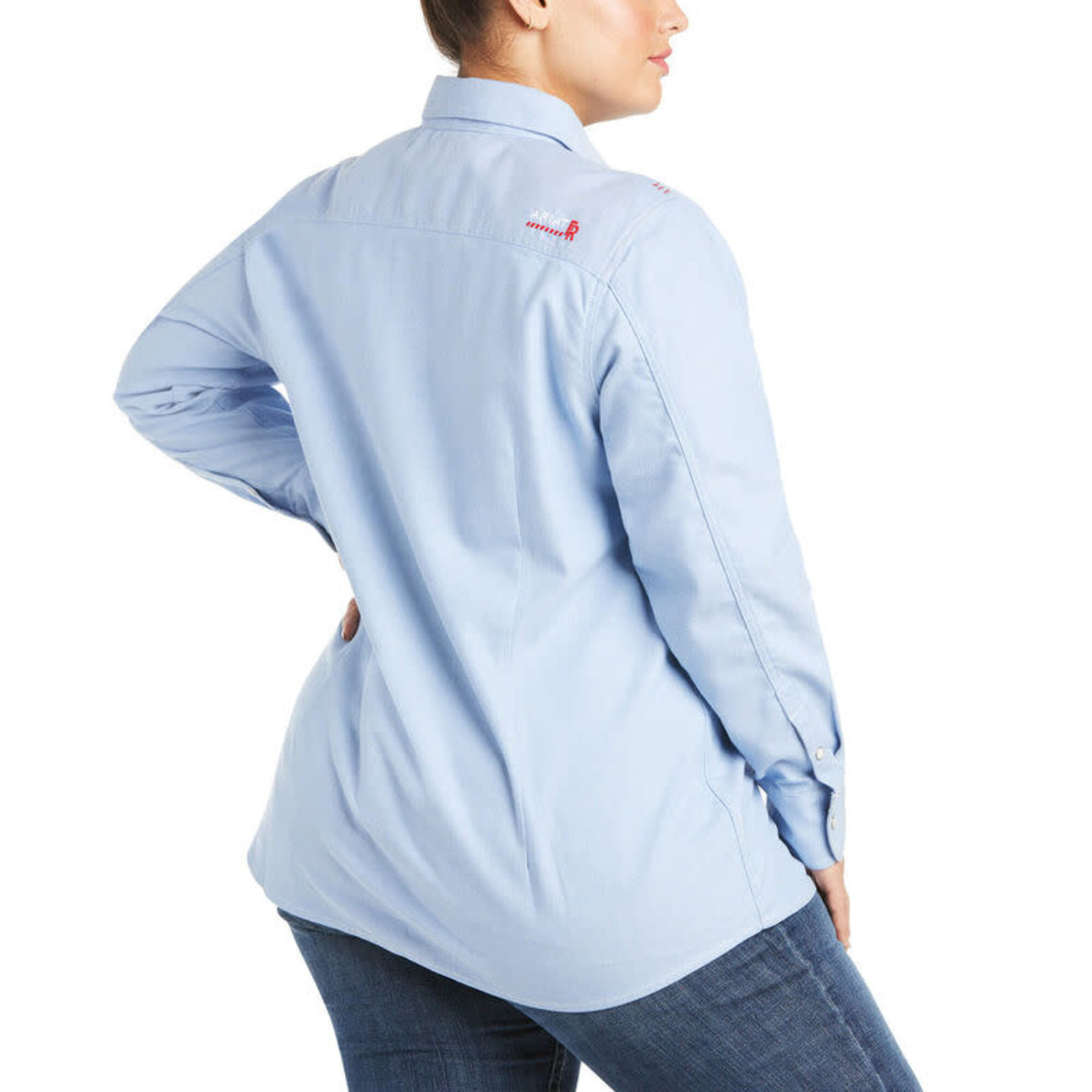 Ariat Ariat 10027854 Women's FR Solid DuraStretch Snap Work Shirt