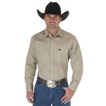 Wrangler Wrangler MS70319 Men's Authentic Cowboy Cut Work Shirt Khaki