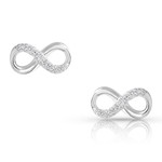 Montana Silversmiths Montana  Silversmiths ER4474 Silver Shine Infinity Earrings