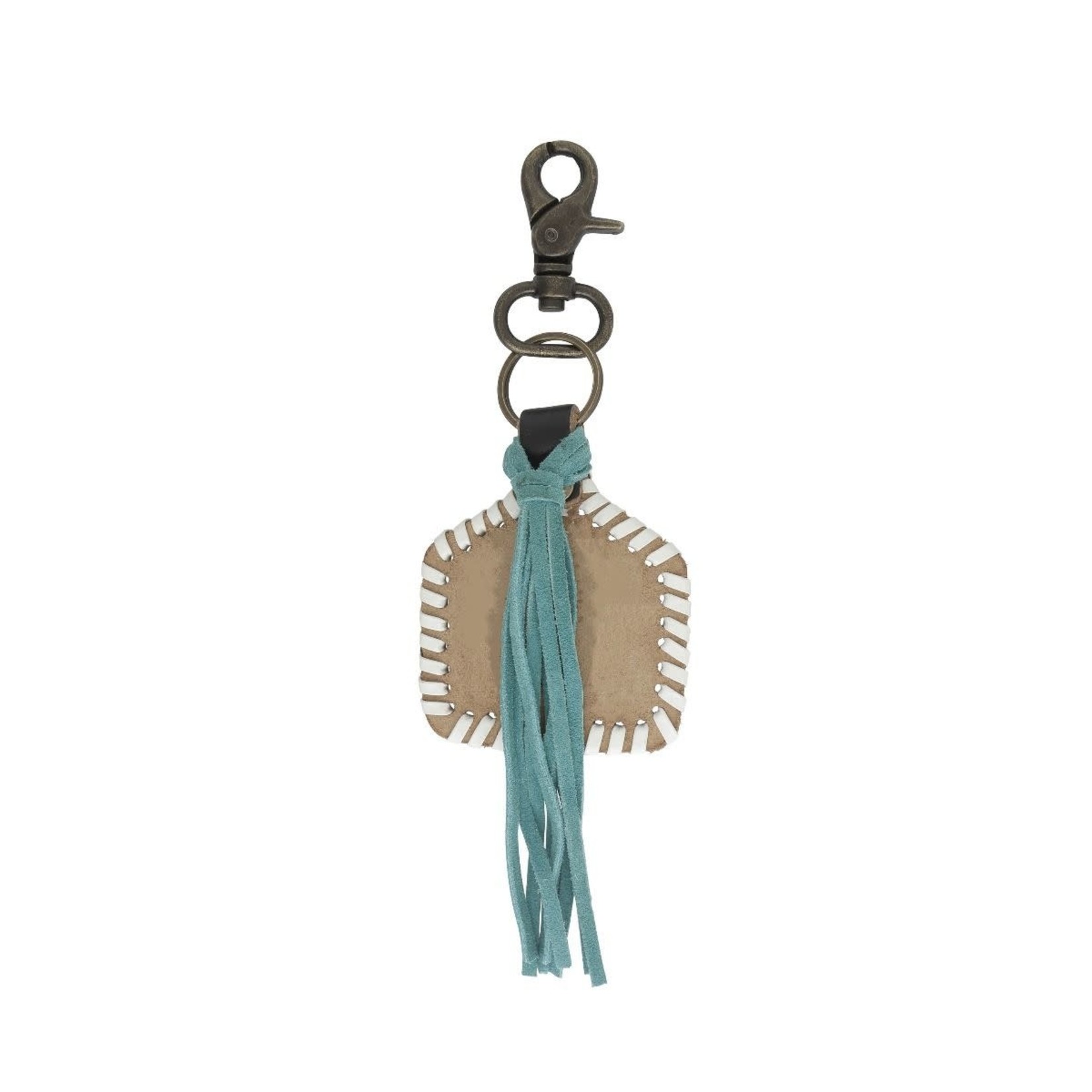 Myra Myra Bags S-4835 Stitched Blue Key Fob