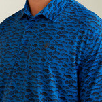 Ariat Ariat 10045030 Men's All Over Print Polo Cendre Blue