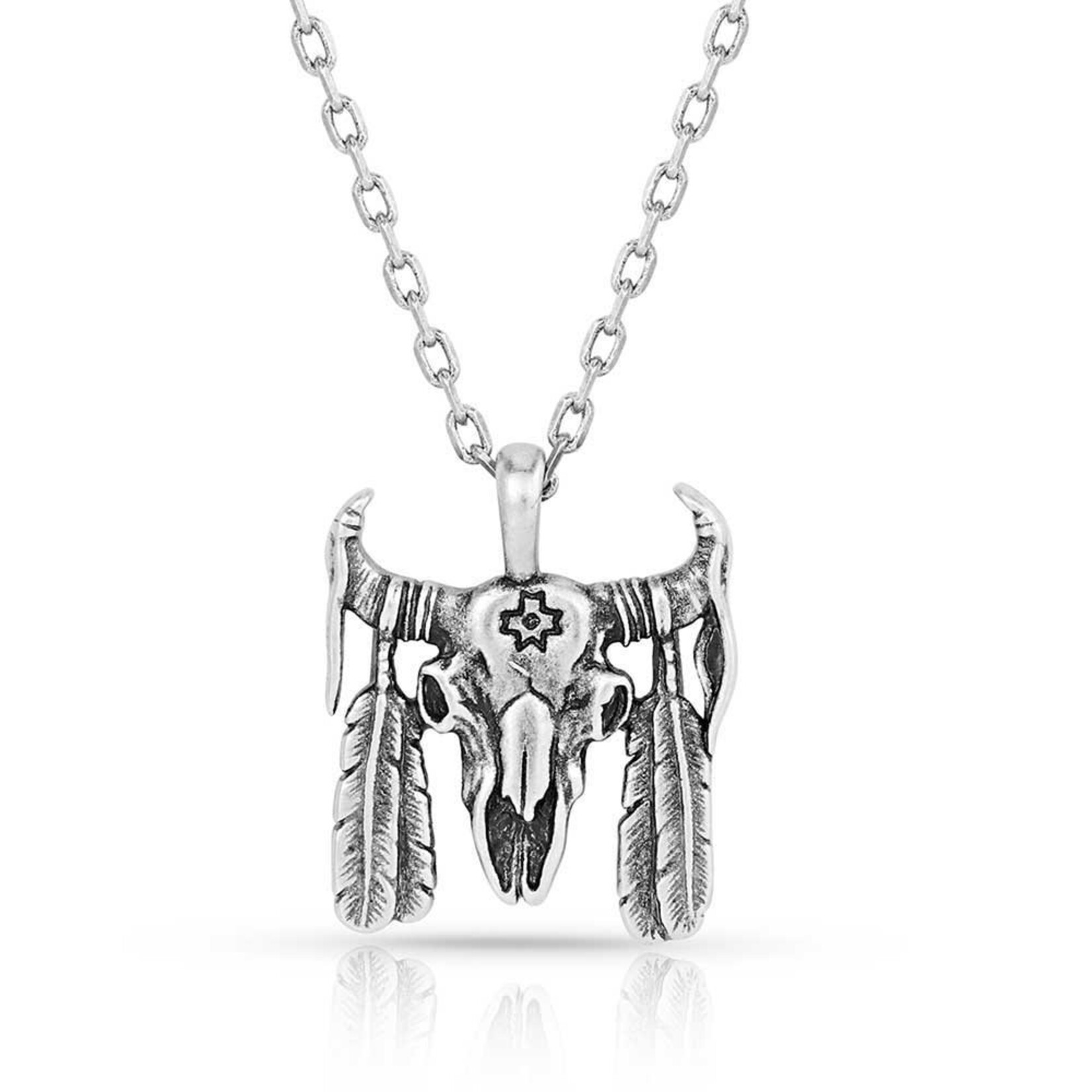 Montana Silversmiths Montana Silversmiths NC5656 Buffalo Skull Pendant Necklace