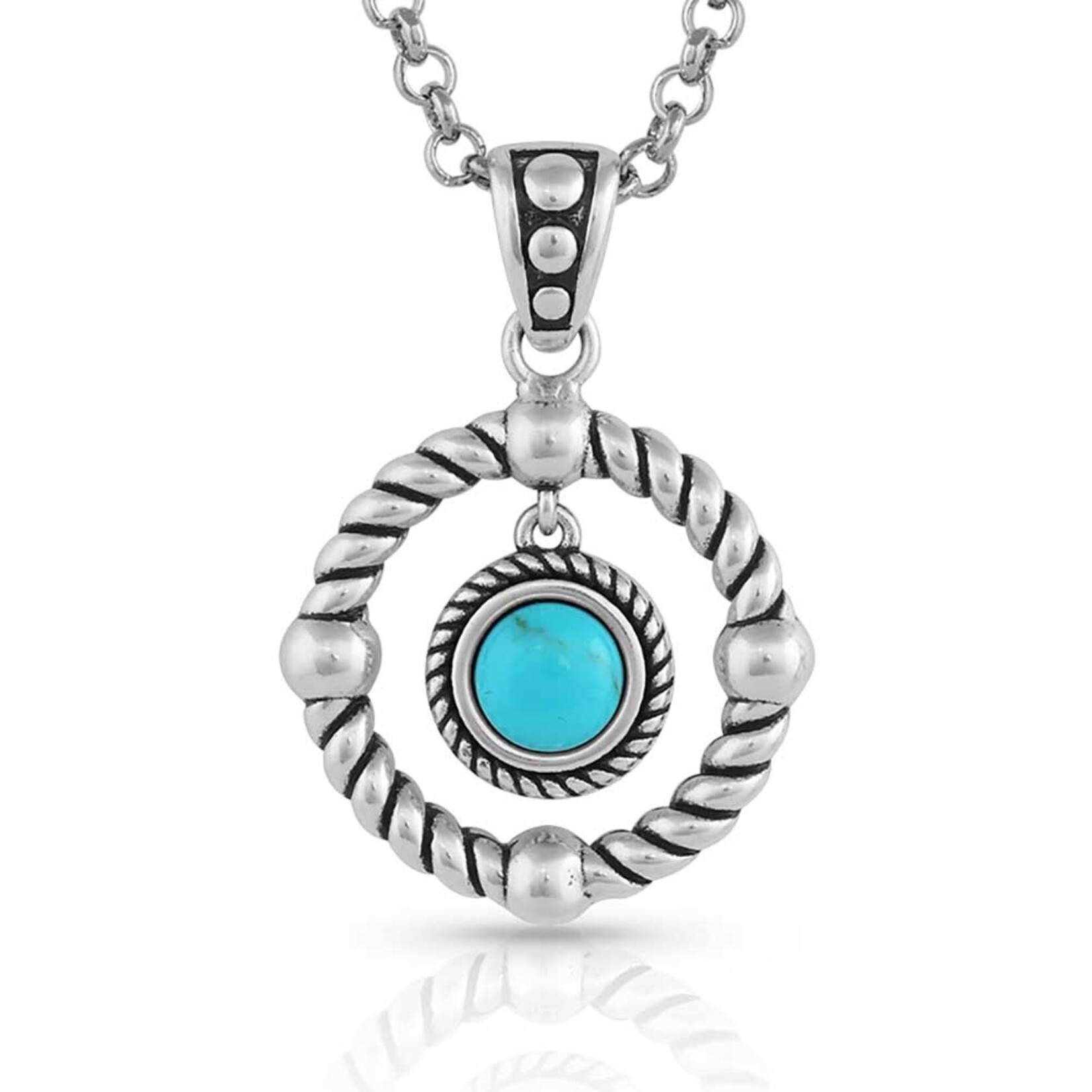 Montana Silversmiths Montana Silversmiths NC5304 Direction Turquoise Necklace