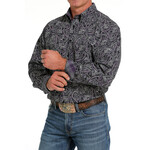 Cinch Cinch MTW1105641 Men's Long Sleeve Print Black