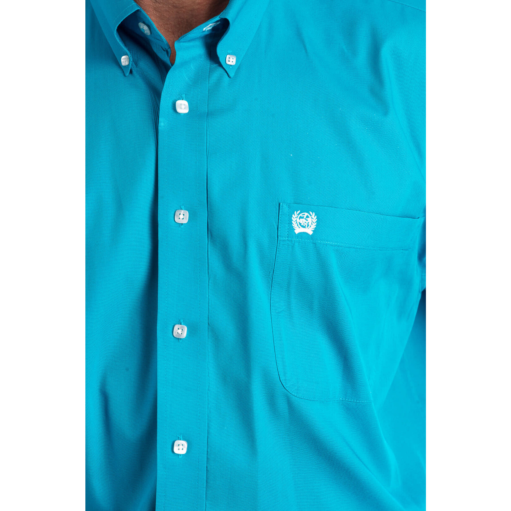 Cinch Cinch MTW1103800 Men's Long Sleeve Solid Teal