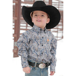 Cinch Cinch MTW7062336 Infant Boys Long Sleeve Plain Weave Print