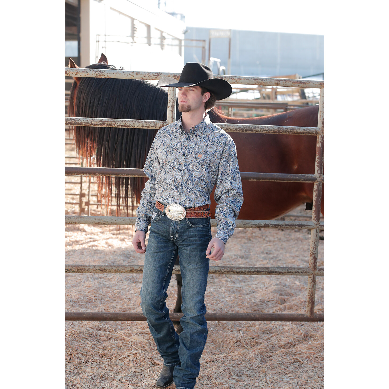 Cinch Cinch MTW1105702 Men's Long Sleeve Print Multi Color