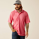 Ariat Ariat 10048838 MNS TEK SS POLO HOT ROSE