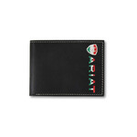 M&F M&F A3555301 Men's Mexican Flag Bifold Black Wallet