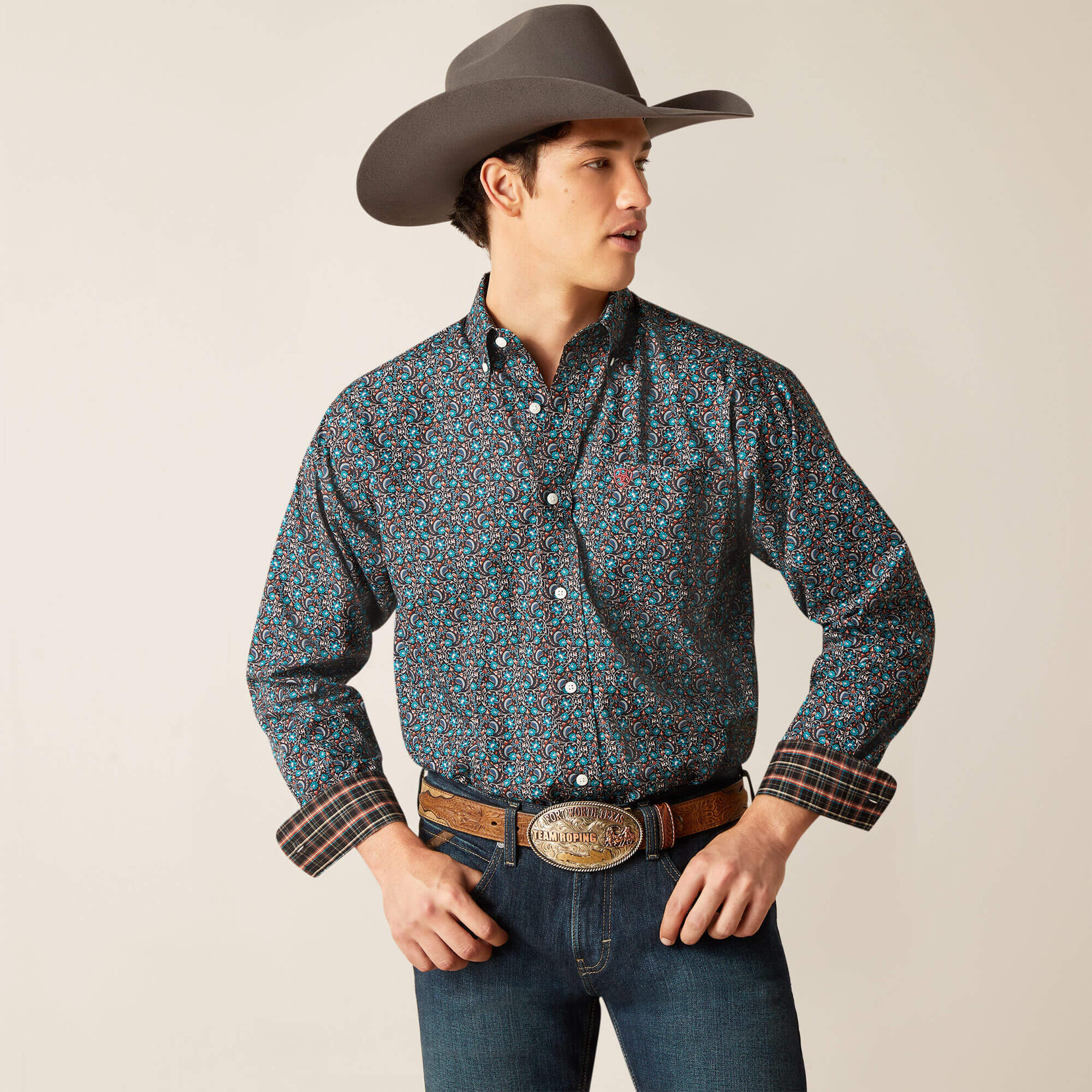 Ariat Ariat 10047342 Men's Wrinkle Free Gryffin Classic Fit Long Sleeve Shirt