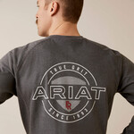 Ariat Ariat 10046660 Men's FR Air True Grit Long Sleeve T- Shirt Charcoal Heather
