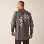 Ariat Ariat 10048961 Men's FR American Scream Long Sleeve T- Shirt Charcoal Heather