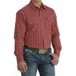 Cinch Cinch MTW1301073 Men's Long Sleeve Modern Fit Red Print