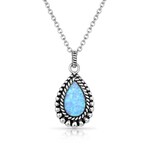 Montana Silversmiths Montana Silversmith NC5822 Glimmering Pools Opal Necklace