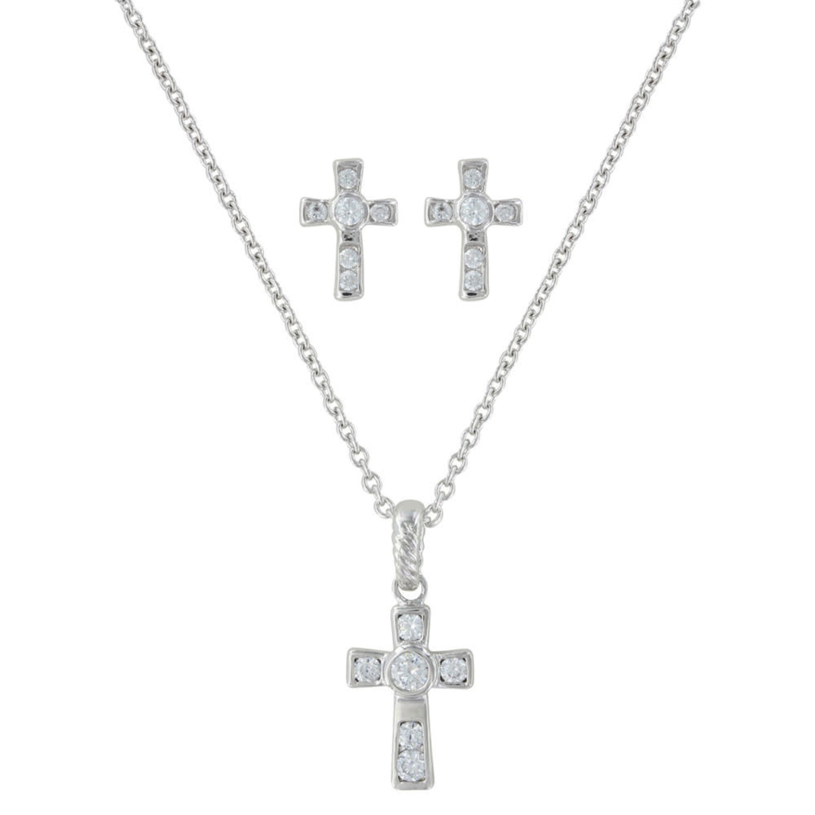 Montana Silversmiths Montana Silversmith JS3051 A Mark of Faith Cross Jewelry Set