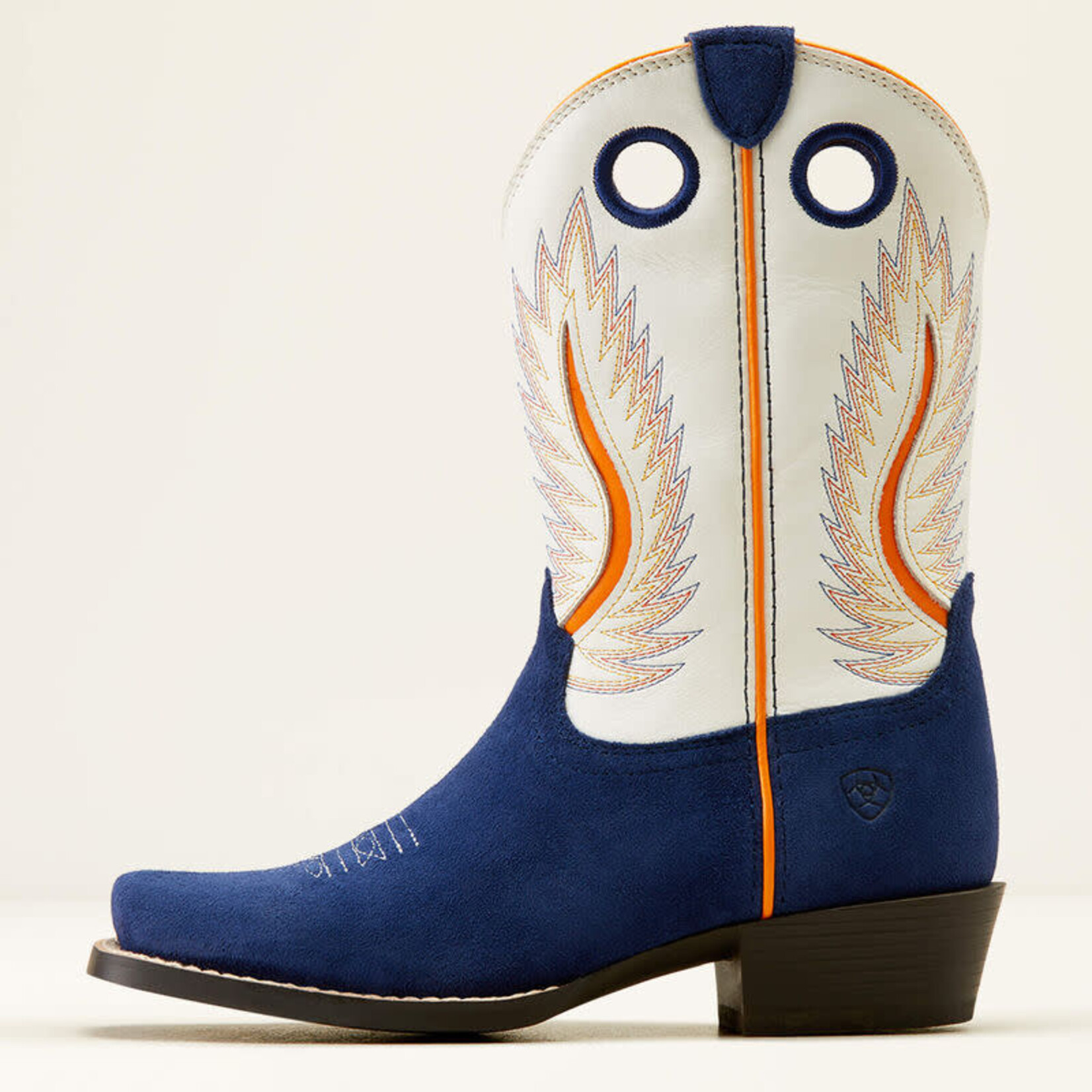 Ariat Ariat 10050881 Youth Futurity Fort Worth Patriot Blue Suede/ Pale Moon