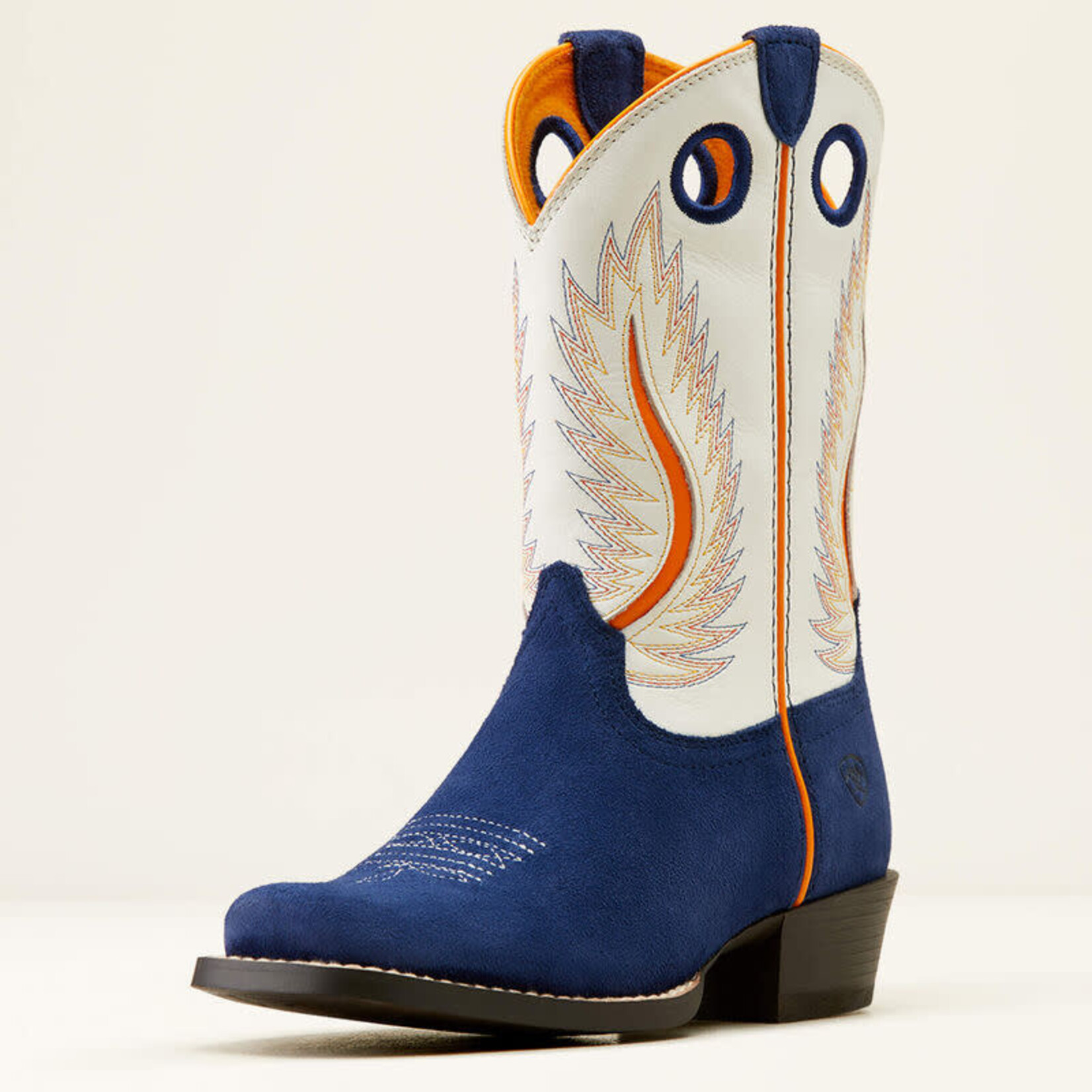 Ariat Ariat 10050881 Youth Futurity Fort Worth Patriot Blue Suede/ Pale Moon