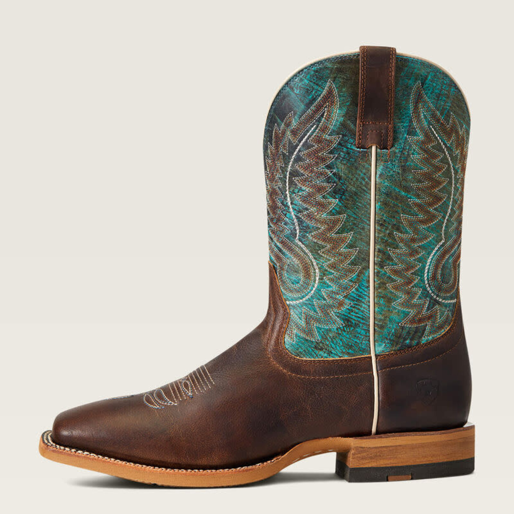 Ariat Ariat 10040273 Men's Cow Camp Western Boot Better Brown/ Cool Blue