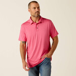 Ariat Ariat 10051312 Men's Charger 2.0 Fitted Polo Pink Pulse